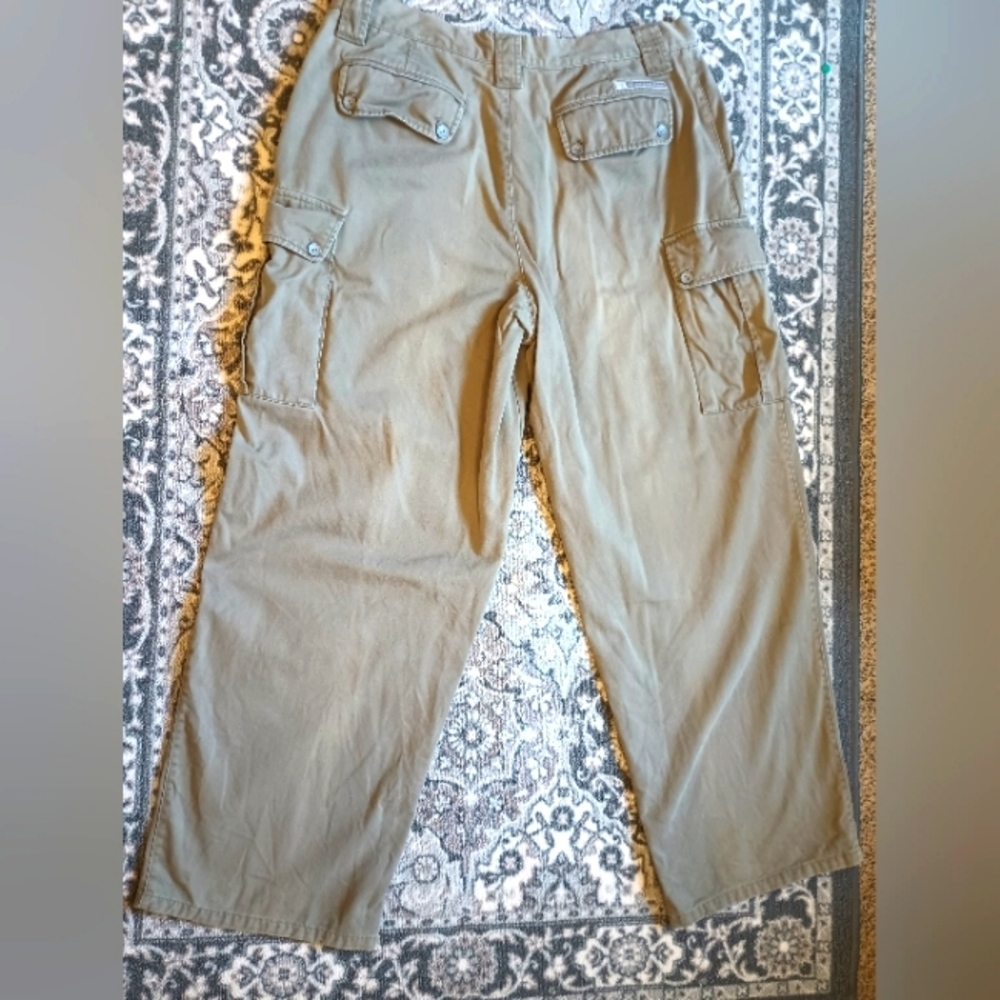 Vintage Calvin Klein Mens Cargo Pants 36 X 31 Tan Baggy Skater Gorpcore Y2K